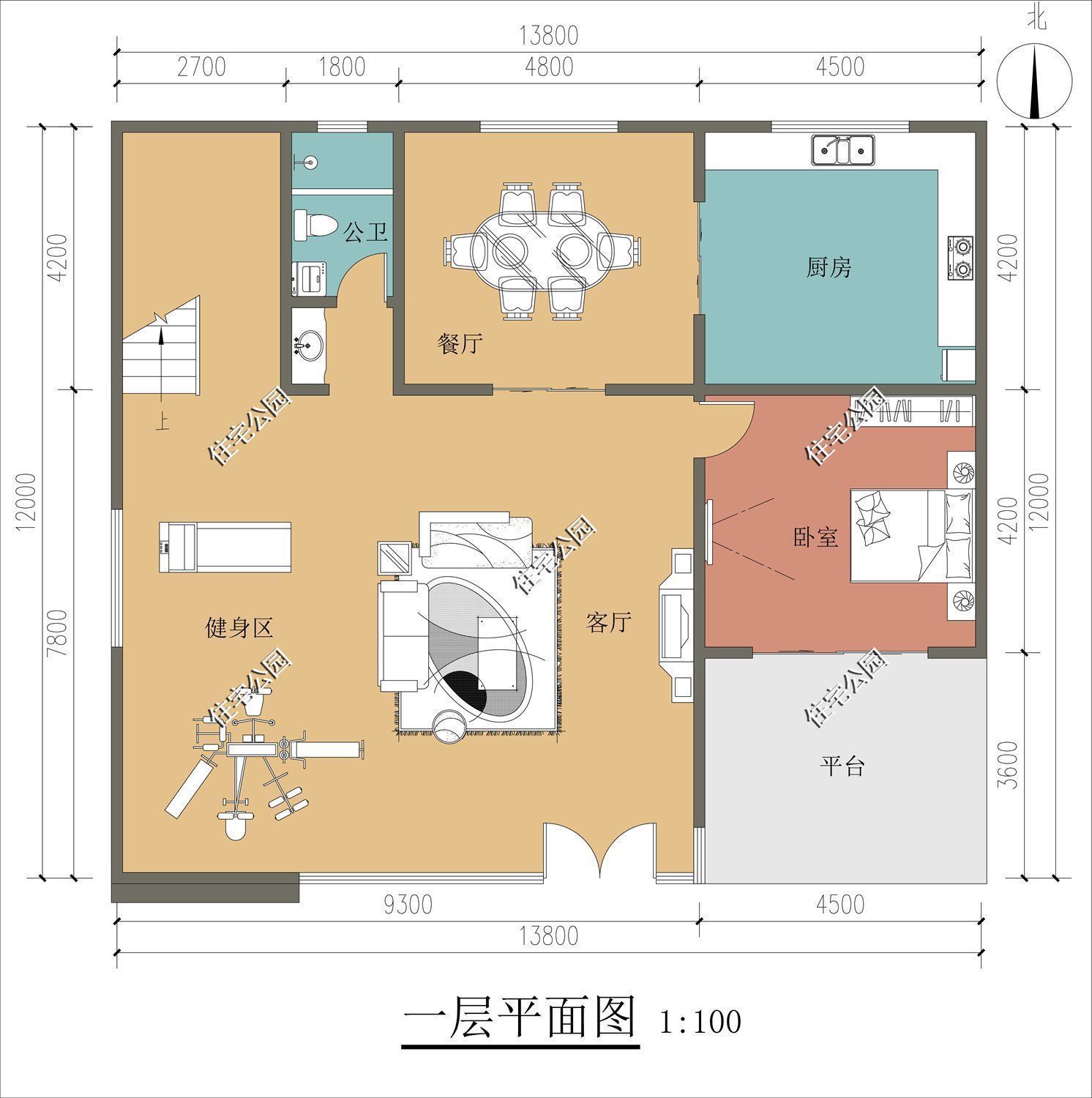 平面|分享10套带落地窗的别墅图，农村房子这么建，谁还稀罕去城里？