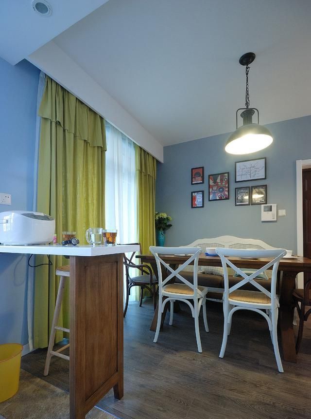 装修|77平米的小户型花钱设计,美式风格的效果超漂亮,这钱花得值