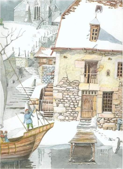 水彩&颇有想象力的插画:童话故事般的建筑水彩