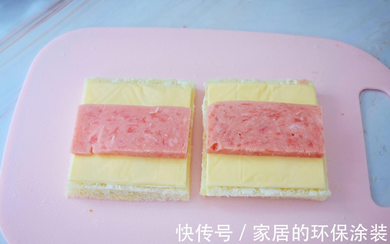 鸡蛋芝士爆浆吐司,懒人早餐,简单快手