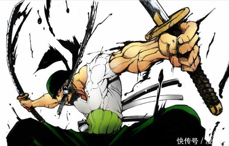 路飞|尾田给索隆“开挂”了，靠消耗生命打赢King