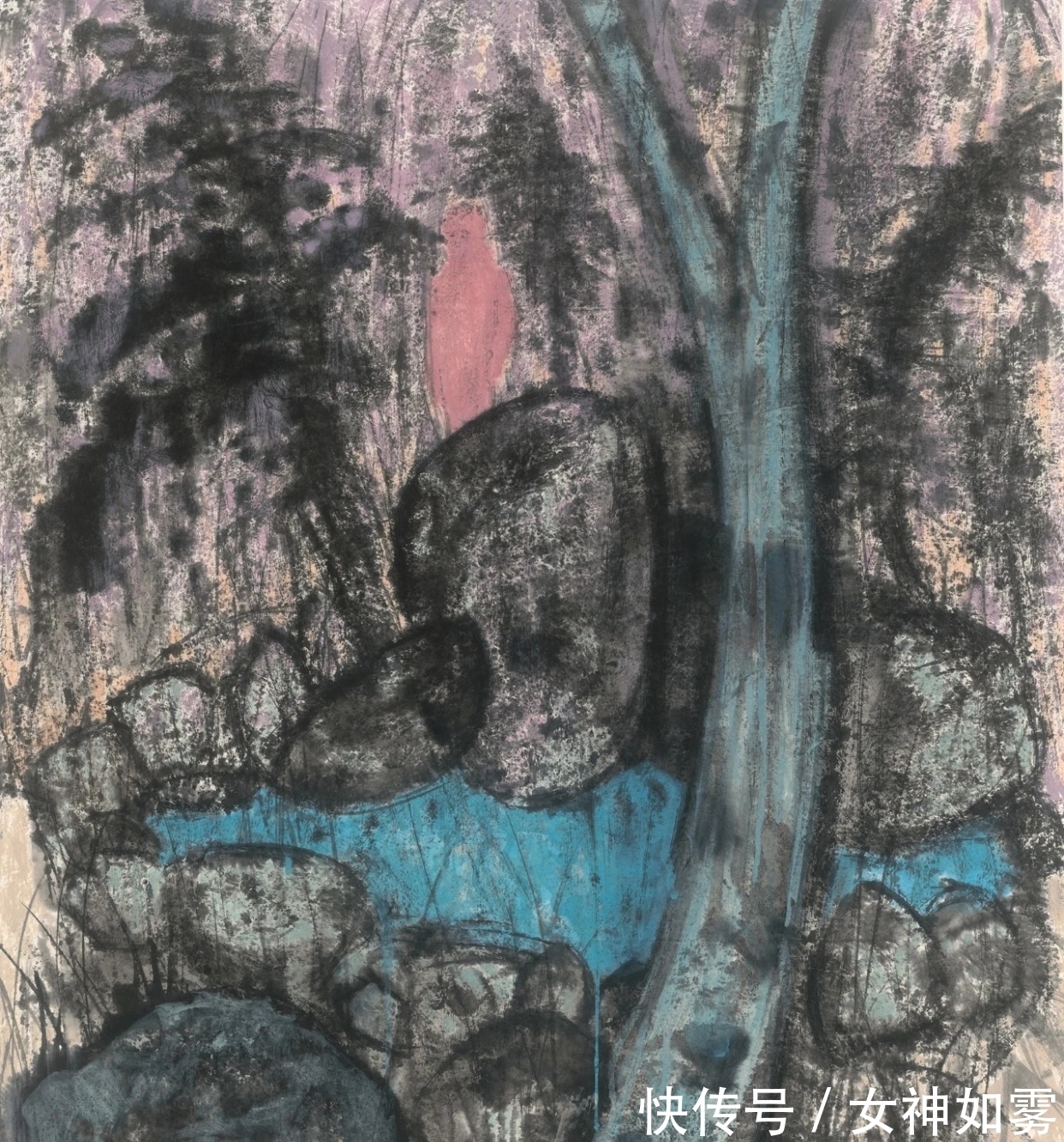 中国画$曹鑫中国画｜有意渲染一种神秘而幽深的气氛