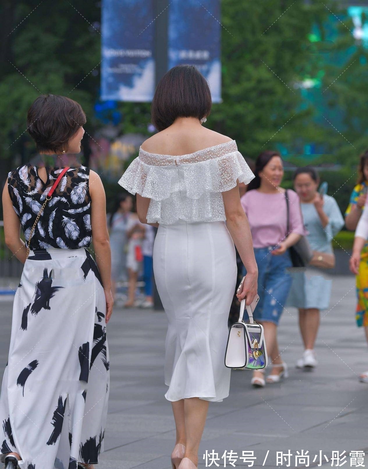 tips 一字肩礼服裙子,时髦洋气,更显青春时尚,高级感十足