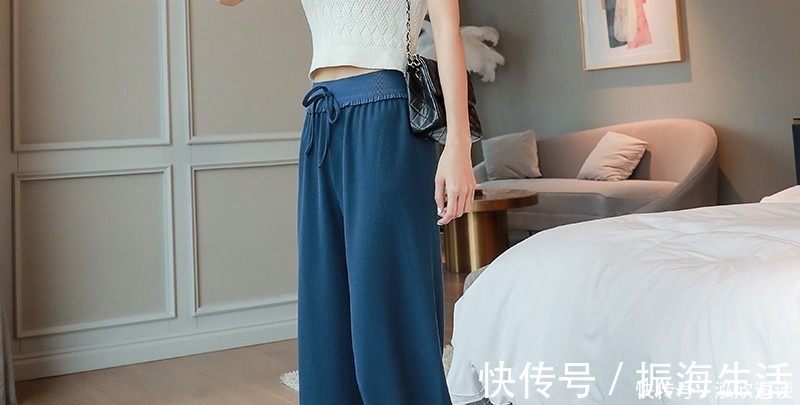 大长腿|单调的牛仔裤就别穿了，学我媳妇这样穿阔腿裤，减龄添气质