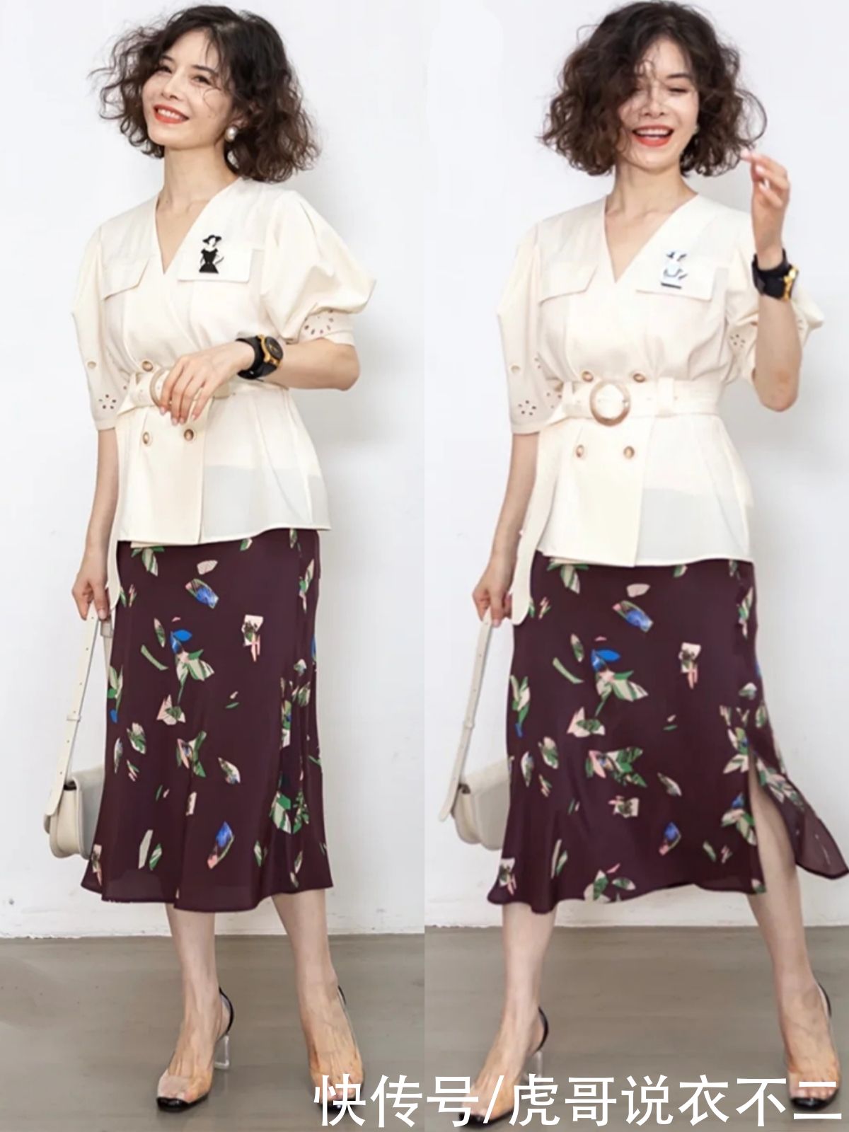 过膝裙|这才是50岁女人最好的模样，体面优雅不扮嫩，每一套都让人惊艳