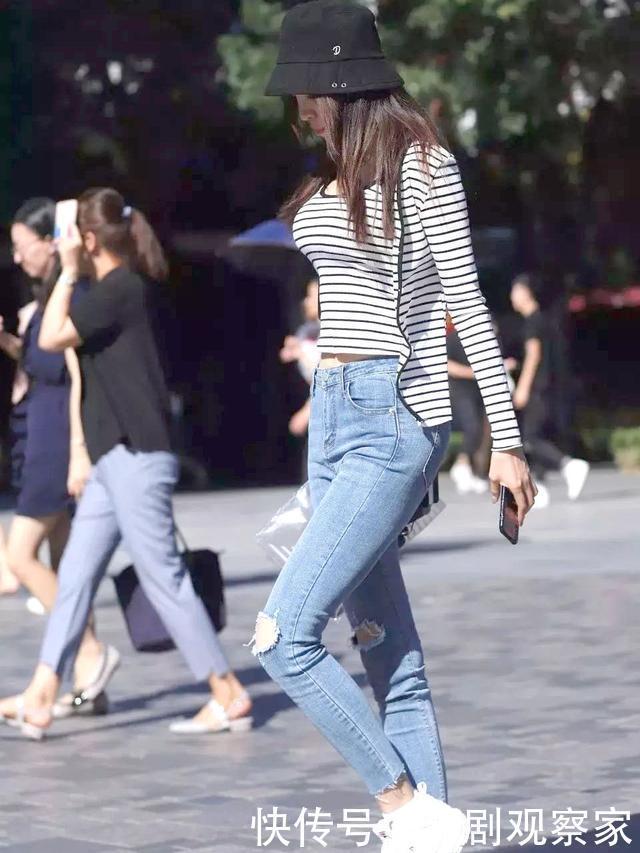 高腰裤|这个秋天针织衫+高腰裤,美得与众不同,清新显气质