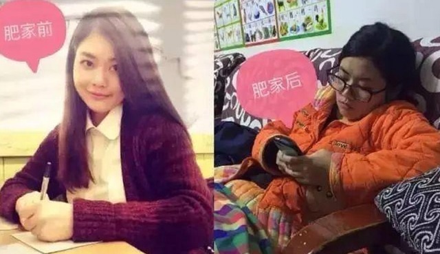 回到老家 大学生春节回家前后对比,在学校有多洋气,回到家就有多邋遢