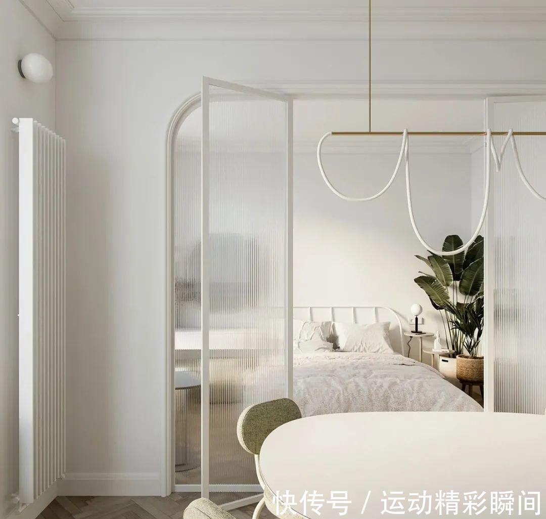 玄关|37㎡奶油系单身公寓，极简却很有质感，堪称小户型设计教科书！