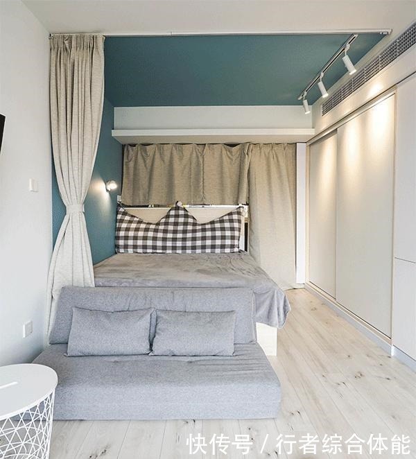 起居室|这套小户型设计真不错,我不说,你会认为只有39.5㎡值得分享!