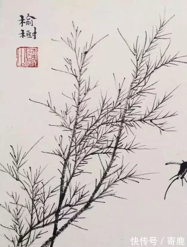 画树#国画教程|陆俨少树法