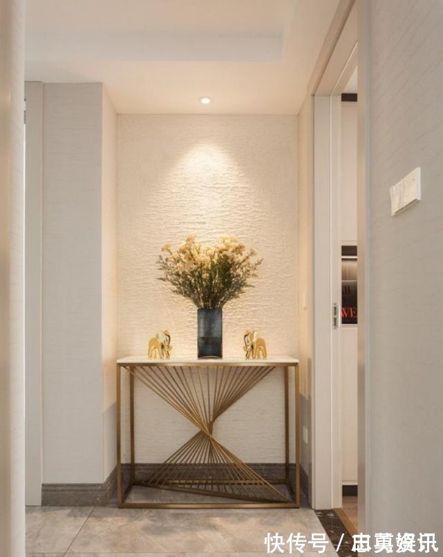 玄关|120平简约风四居室,舒适度满分,三口之家住这里幸福极了