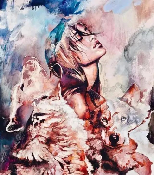 青睐|喜欢画动物的Dimitra Milan,在世界各地举办画展,作品广受青睐