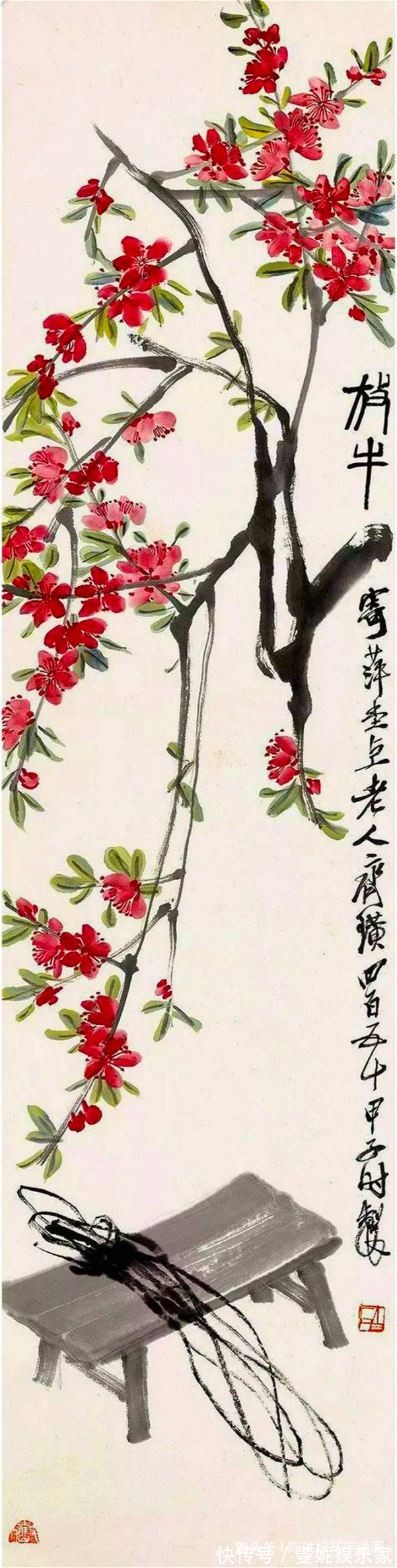 张善孖@齐白石把4只老虎画成病猫,为何还能卖3202万专家放大看尾巴