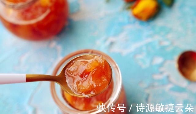 冰糖|水蜜桃好吃又便宜,做成水蜜桃果酱,酸酸甜甜的好喜欢!