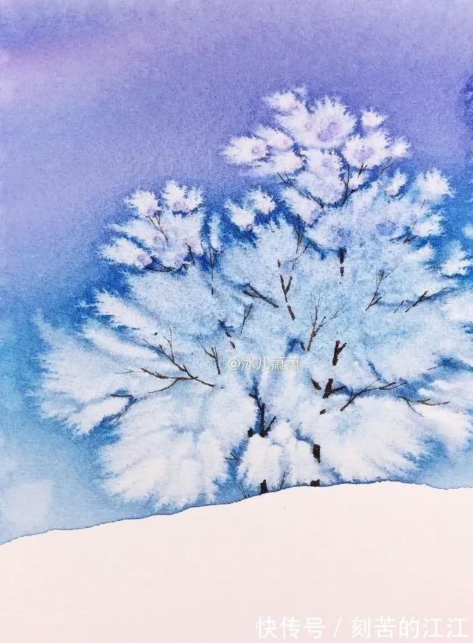 花瓣@水彩这样画,也太美了吧!居然把花瓣画出透明的感觉,看完忍不住保存!