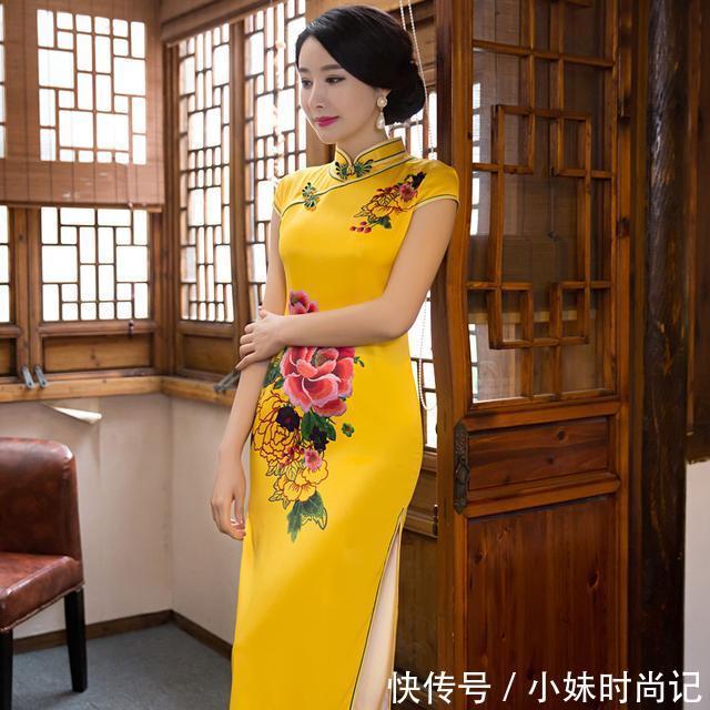 复古修身旗袍裙,绽放属于东方女性的端庄温婉