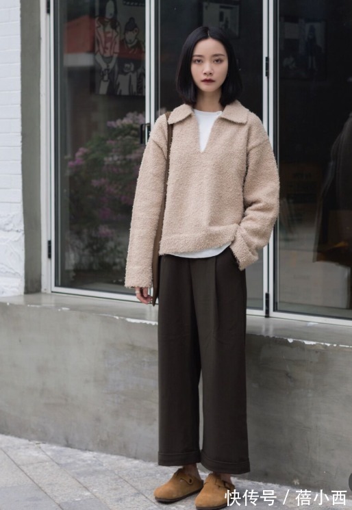 平底鞋|有品味的女人都在穿“烟筒裤”,配羽绒服、大衣超显瘦,都想照搬