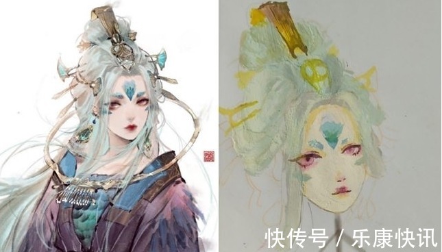 学生们@当美术生画到一半不耐烦，画风逐渐沙雕，半成品宛如“翻车现场”