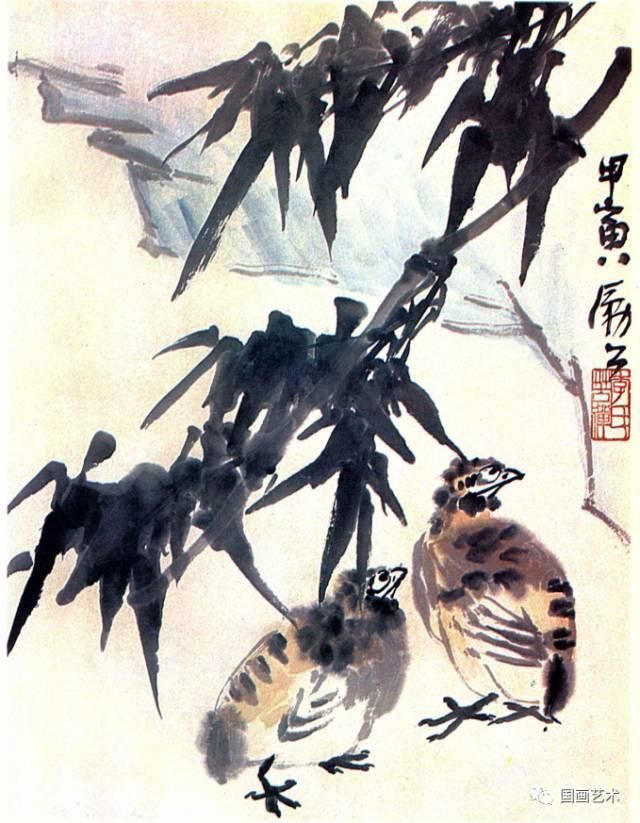  画稿|李苦禅教学画稿