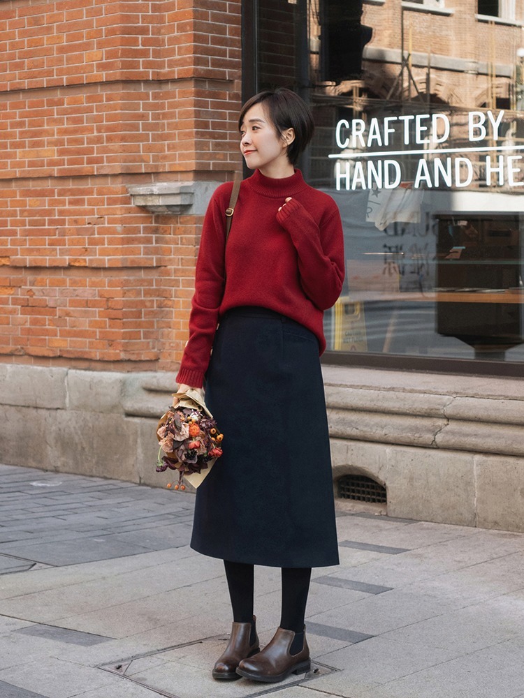 小姐姐|让人眼前一亮的“针搭,给你的冬天增添色彩,显瘦还保暖