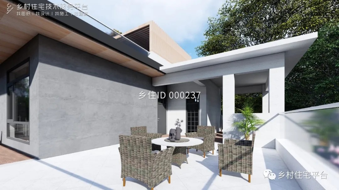 别墅|乡住免费图纸 面宽16.8m×进深10.5m 湖北襄阳三层现代风格别墅