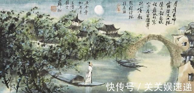 诗人!张继夜半听到钟声,写下一首佳诗,后来辛弃疾也写一首,同样极佳