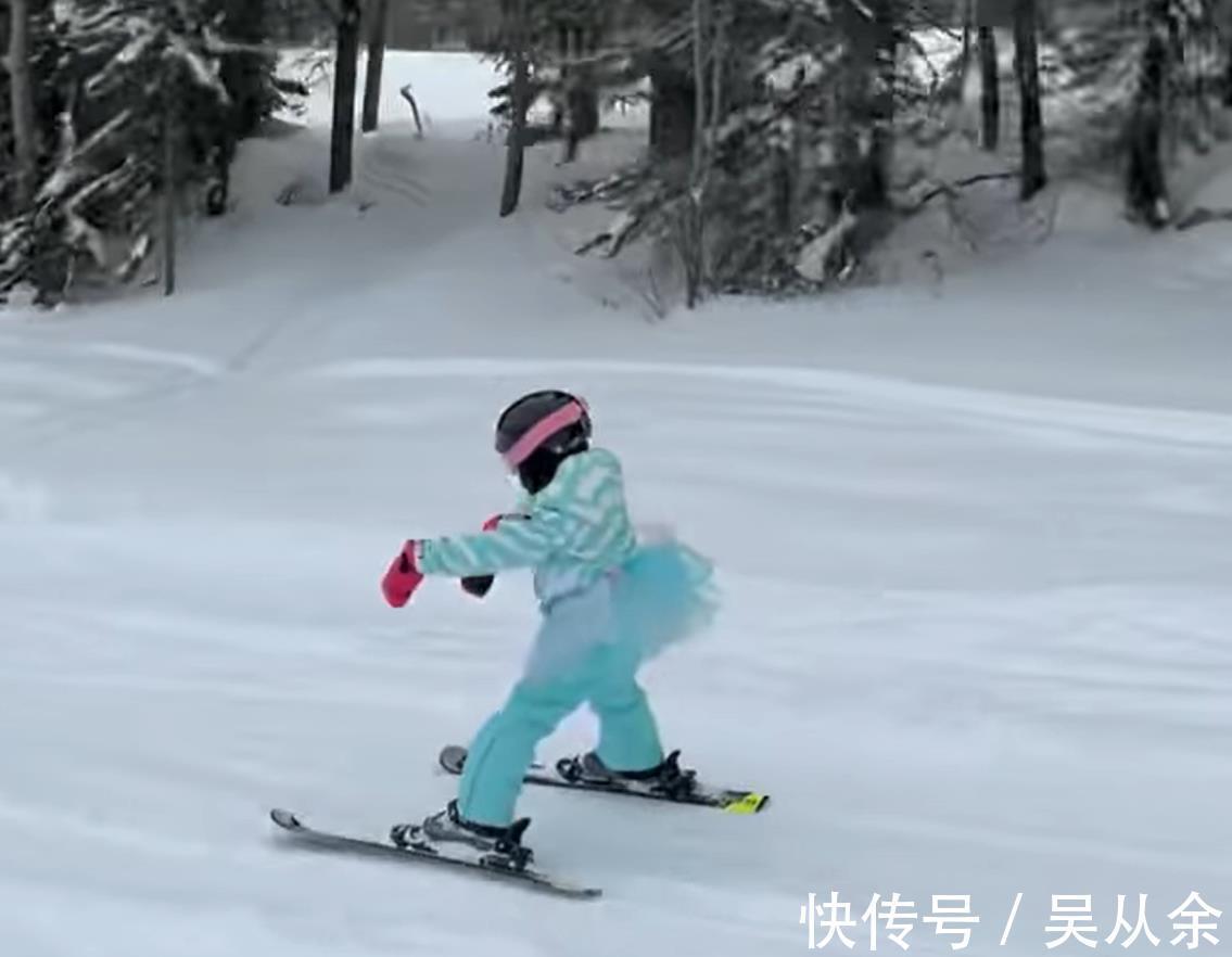 女儿|瓦妮莎晒全家滑雪照：故地重游，一番话让人泪目，女儿天赋惊人！