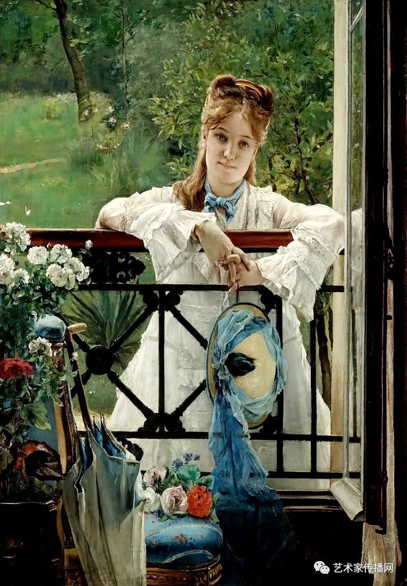 阿尔弗雷德|史蒂文斯 油画人物欣赏