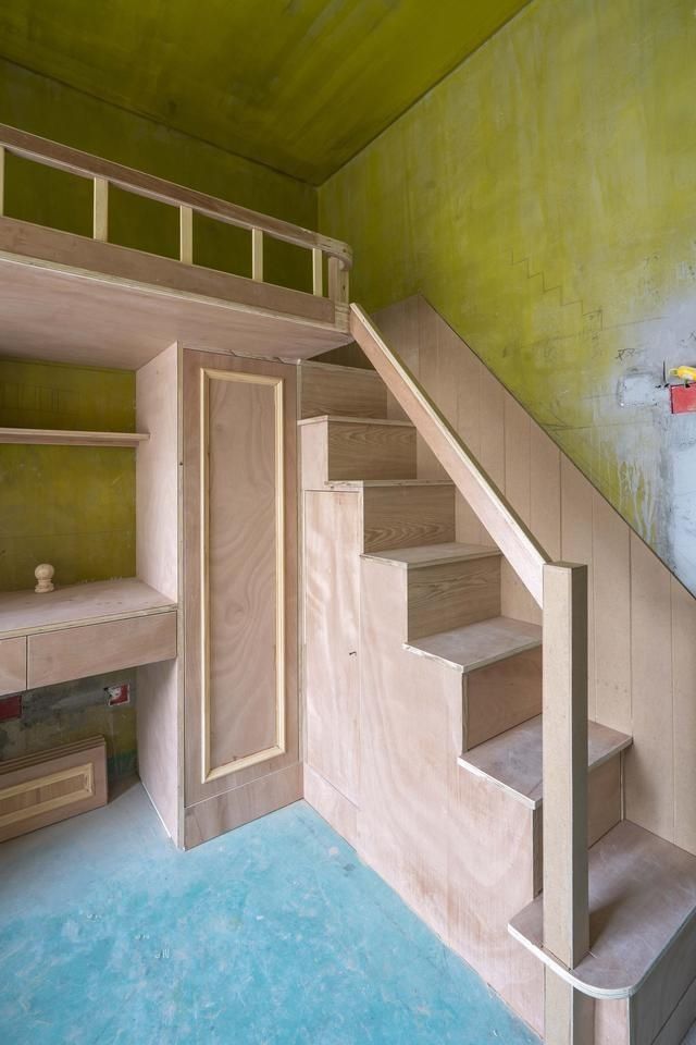 床铺|花8千块叫木工做上下床,还是第一次见这种床,连衣柜书桌都有了