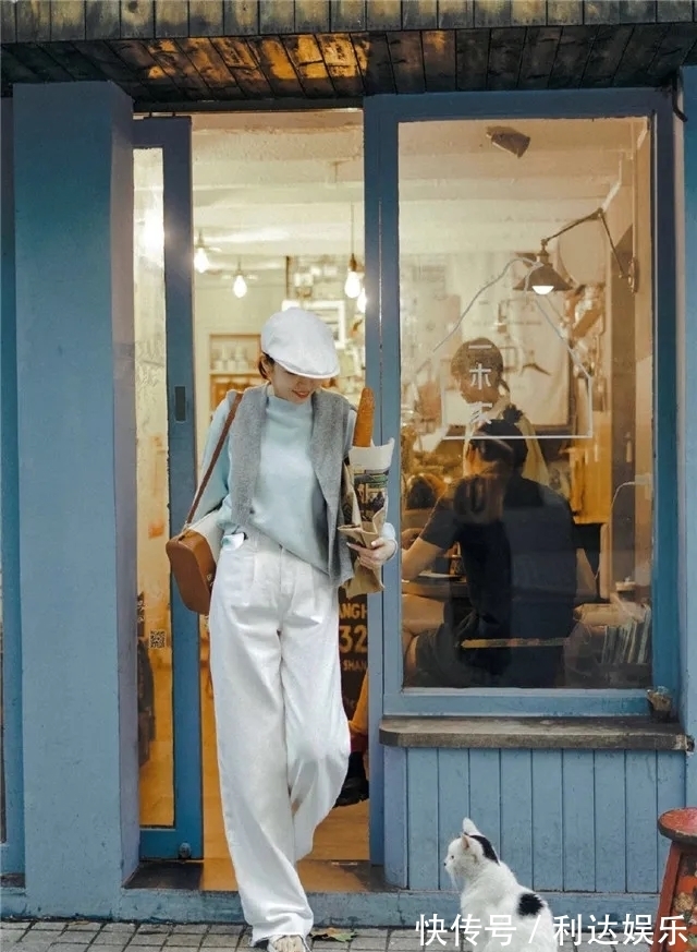 衬衫 三木又火了!“奶奶叠衫+豆腐裤”组合层次感强,保暖性非常好