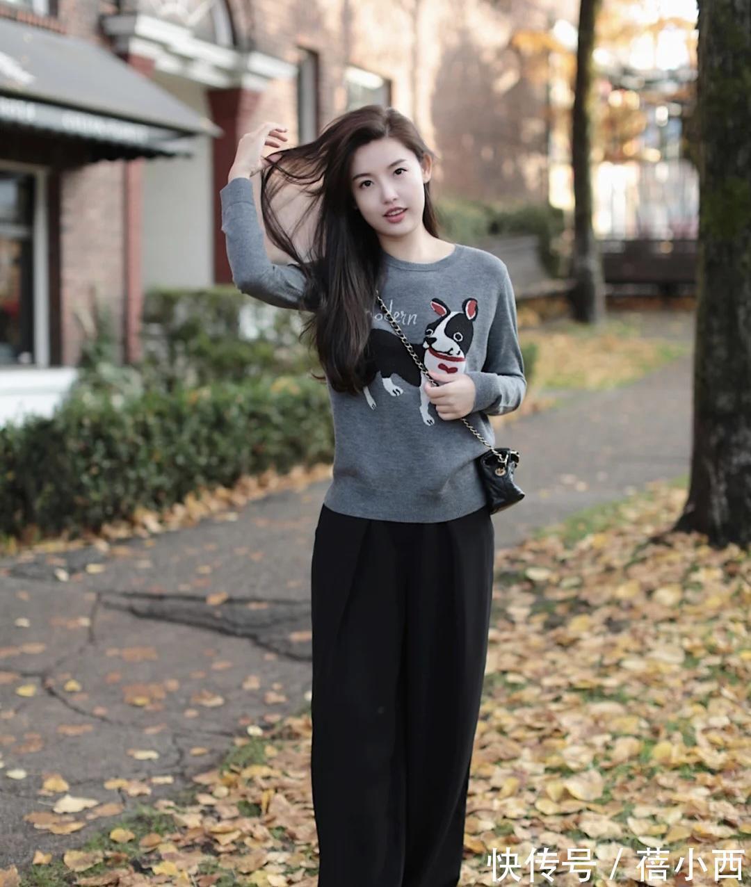 秋冬 秋冬建议多穿“针织衫”,搭配直筒裤显气质,搭配半身裙高级优雅