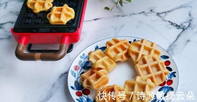 红薯饼|好吃美味的华夫饼,制作简单,营养健康!
