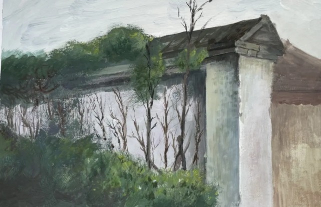 写生@"外师造化 中得心源" :20级象贤中学美术生沙湾古镇写生作品汇报展