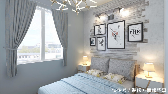 卫生间|84平北欧风二居室,邻居笑称这个是效果图