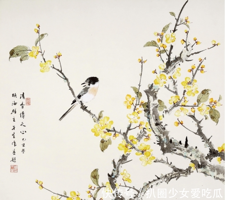 工笔&周午生:兼顾工笔与写意的花鸟画,格调雅正又赏心悦目