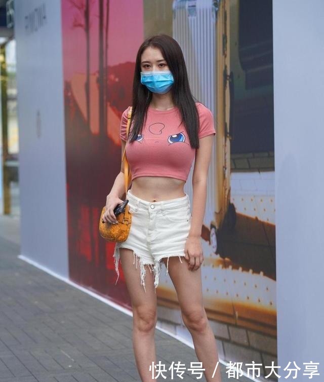身材|短裤的可爱穿搭和短t恤一起,显身材也很洋气!