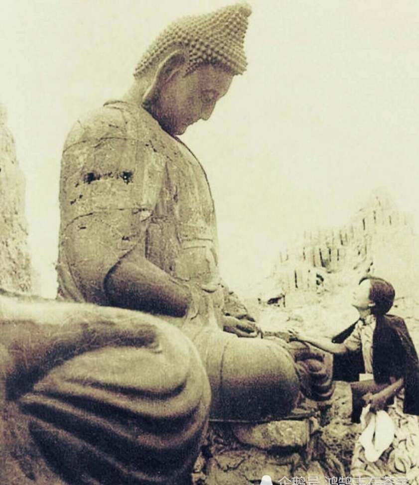 美甲|历史罕见照片,三十岁的林徽因与大佛深情对视,图五赵一荻在美甲