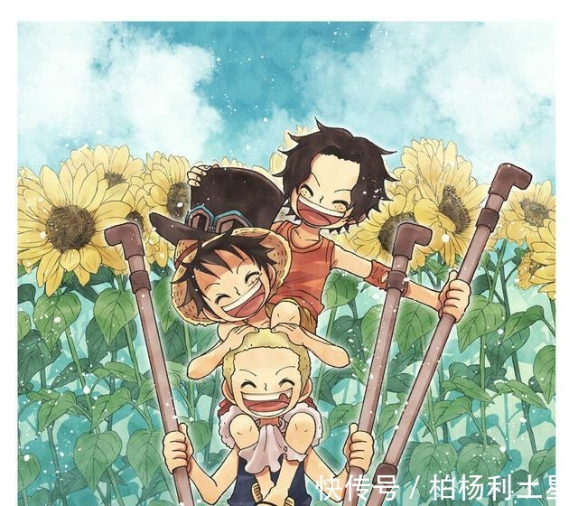 三兄弟|海贼王ASL头像分享,三兄弟回归童年的夏天,一起在树下乘凉吃冰棍