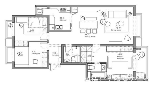 餐边柜|客厅不要沙发，墙面不做造型，越简单的装修，反而越清爽实用