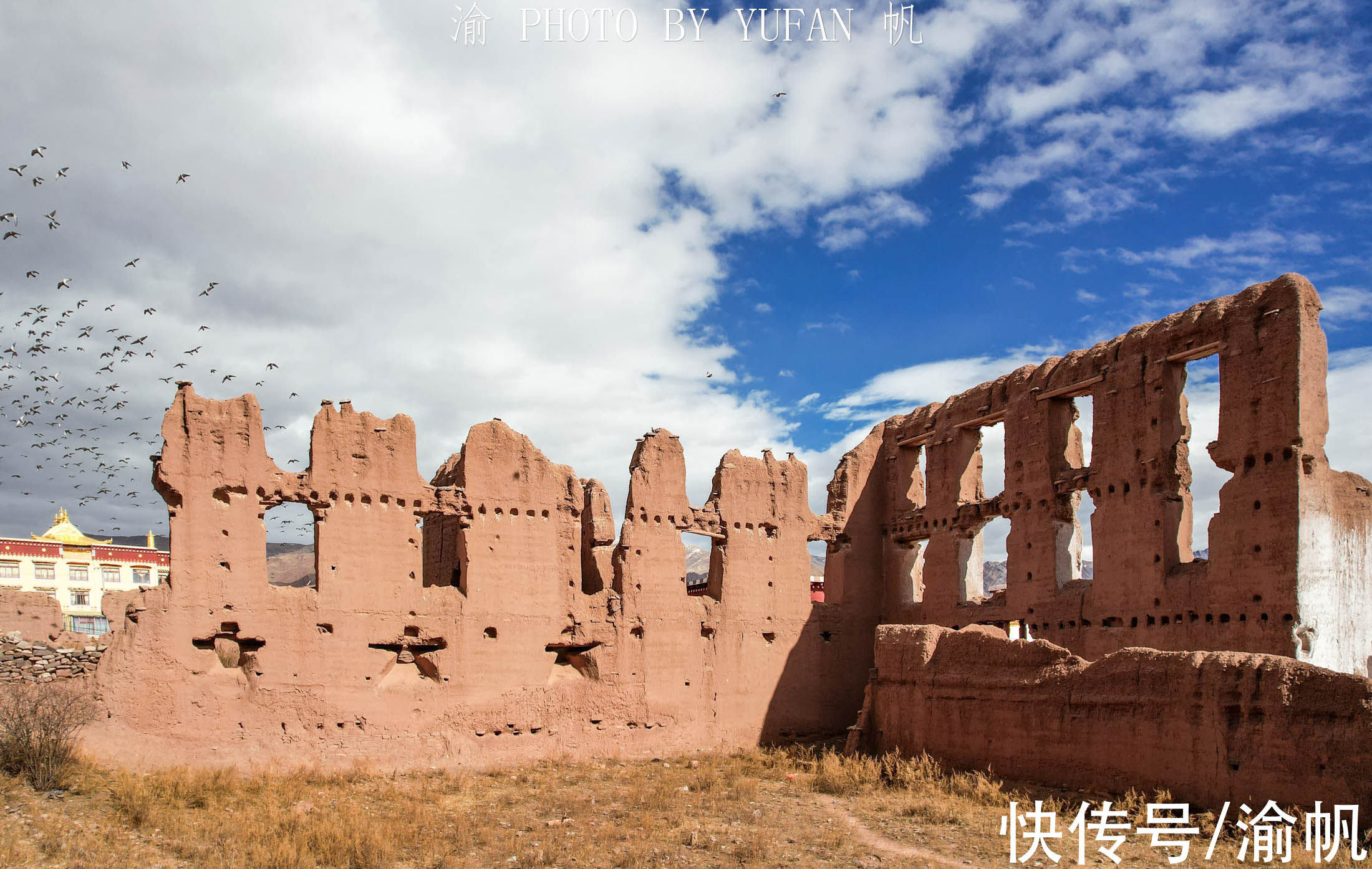 寺院|西藏也有千年古镇，一边是古老废墟，一边是繁荣新城，值得一游