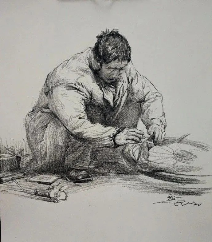 衣褶$你画的蹲姿动态速写是不是很容易“扑街”?