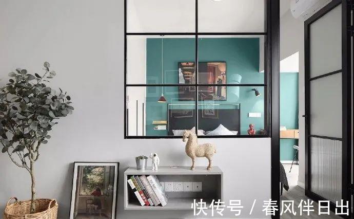 背景墙|50平米小户型，既有两居室，还宽敞舒适不拥挤，背景墙颜色超漂亮