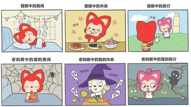 同款|阿狸漫画：我们拥有同款脑子，原来老妈眼中，我是这样的阿狸