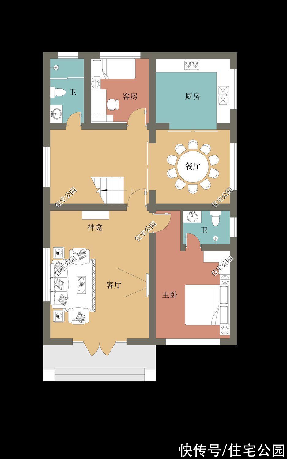 占地面积|面宽8米也能建出大气别墅，10套小面宽图纸，哪套更适合你家？