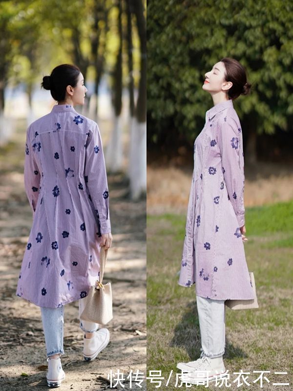 春季穿衣优雅最重要，试试她的搭配方案，轻松打造气质轻熟风