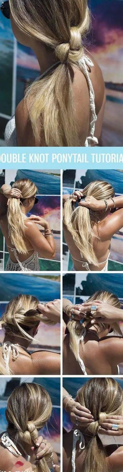 马尾的20种扎法，比披头散发好看多了！