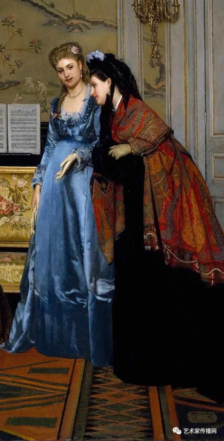 阿尔弗雷德|史蒂文斯 油画人物欣赏