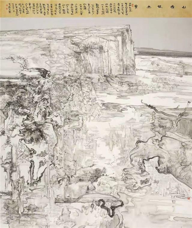 中国画#艺术鉴赏网:山水画家宋德志与艺术的邂逅