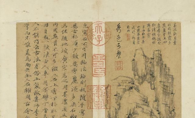绘画#700年前的一张古画谱,被乾隆独自珍藏,寥寥几笔却甚为可贵