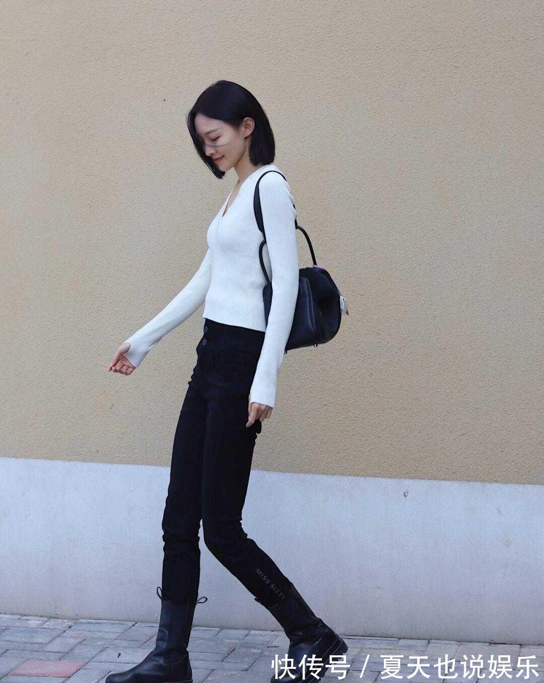 非主流 紧身牛仔裤可不是什么非主流单品，冬天穿它出门，遮肉显瘦又显高